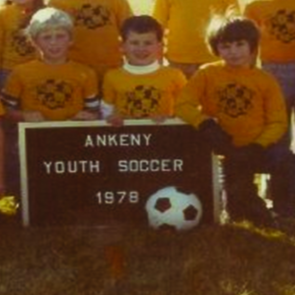 boys ankeny soccer team pose in 1978